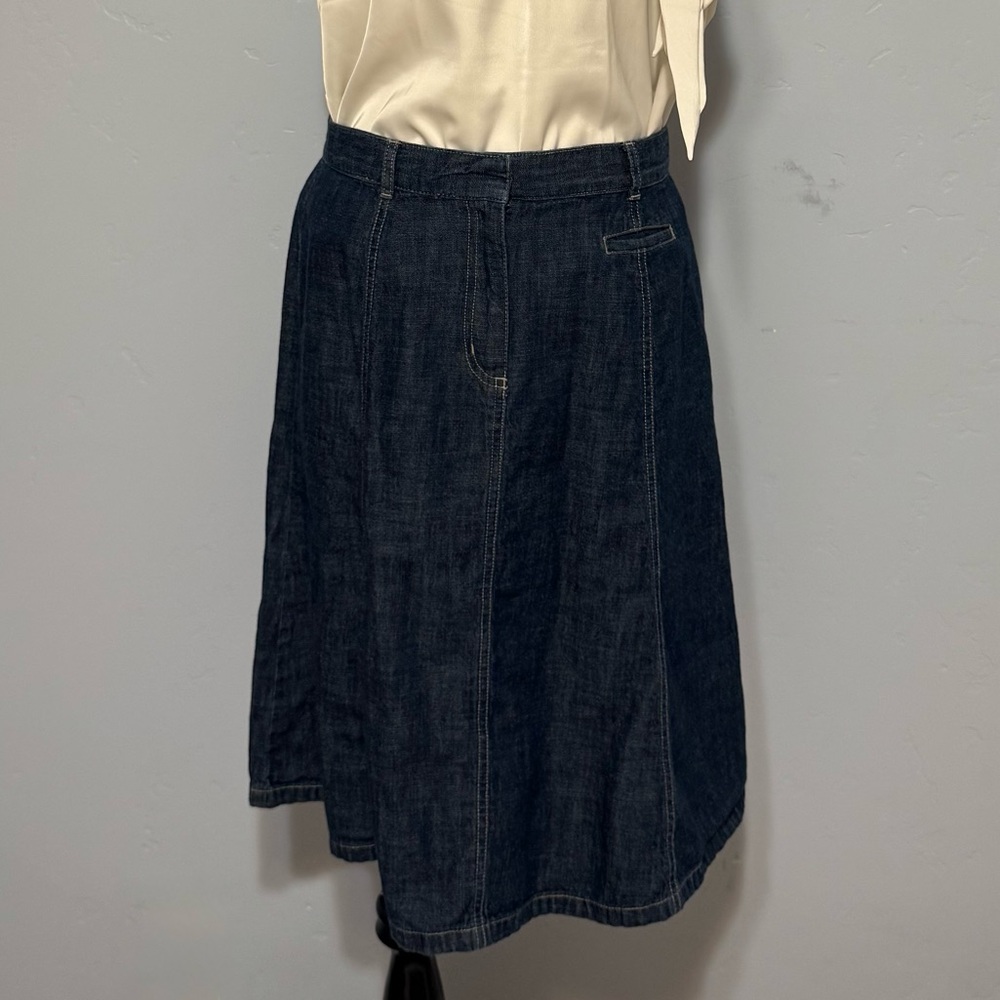 Y2K L.L Bean Denim A-Line Skirt